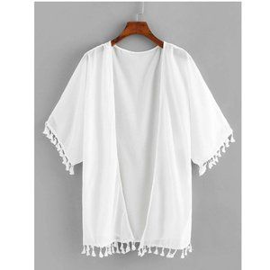 White Poolside Coverup